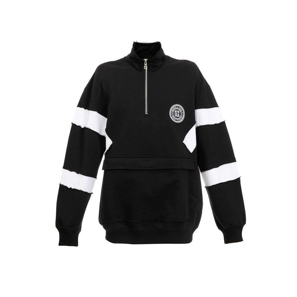 Balmain Circle Logo Cotton Sweatshirt BA-8736266485972-L
