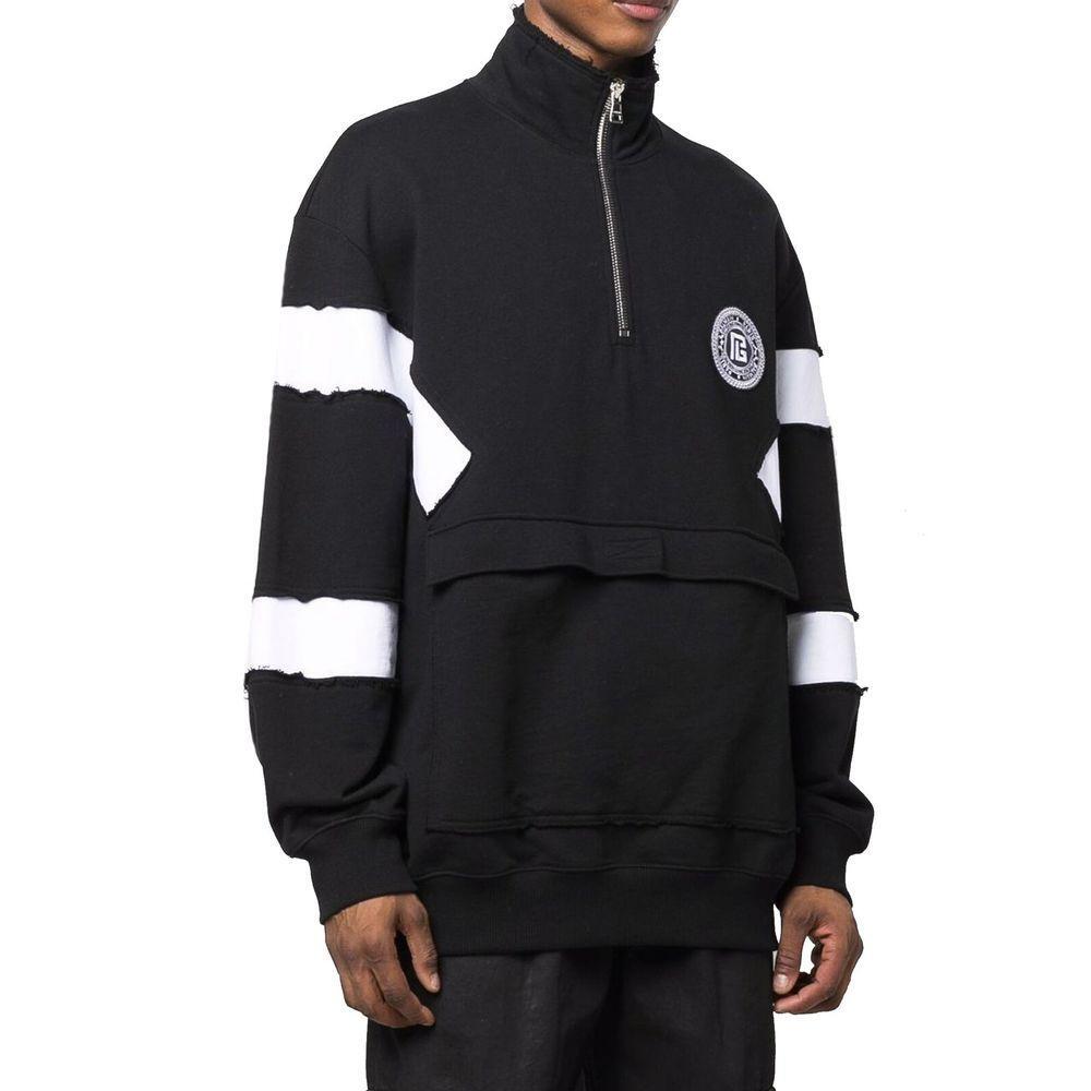 Balmain Circle Logo Cotton Sweatshirt BA-8736266485972-L