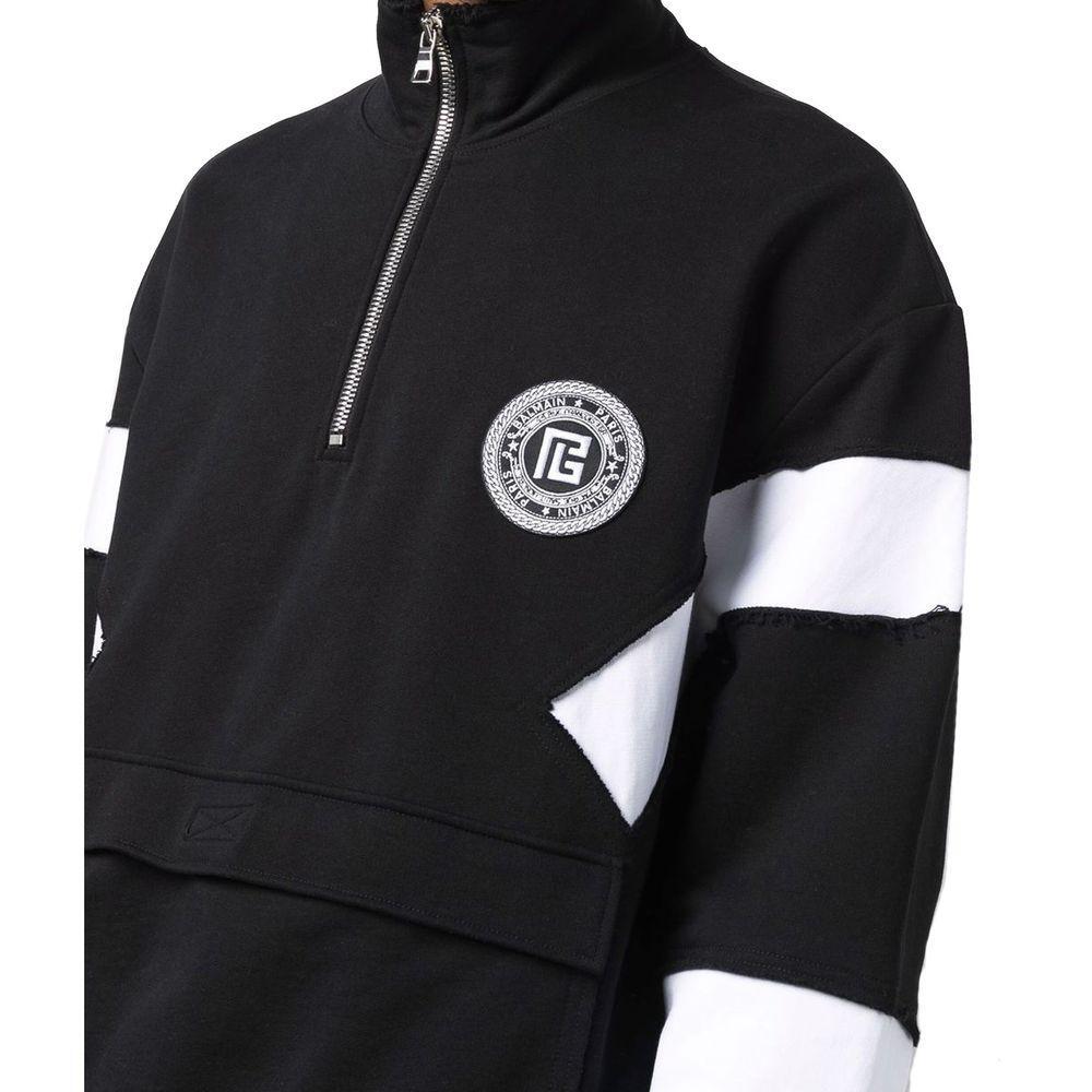 Balmain Circle Logo Cotton Sweatshirt BA-8736266485972-L