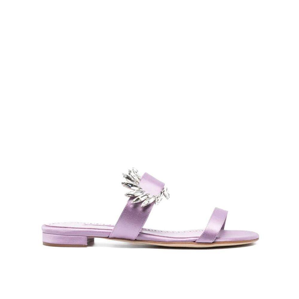 Manolo Blahnik Chivela 010 Flat Sandals MA-8736455393492-EU36/US6