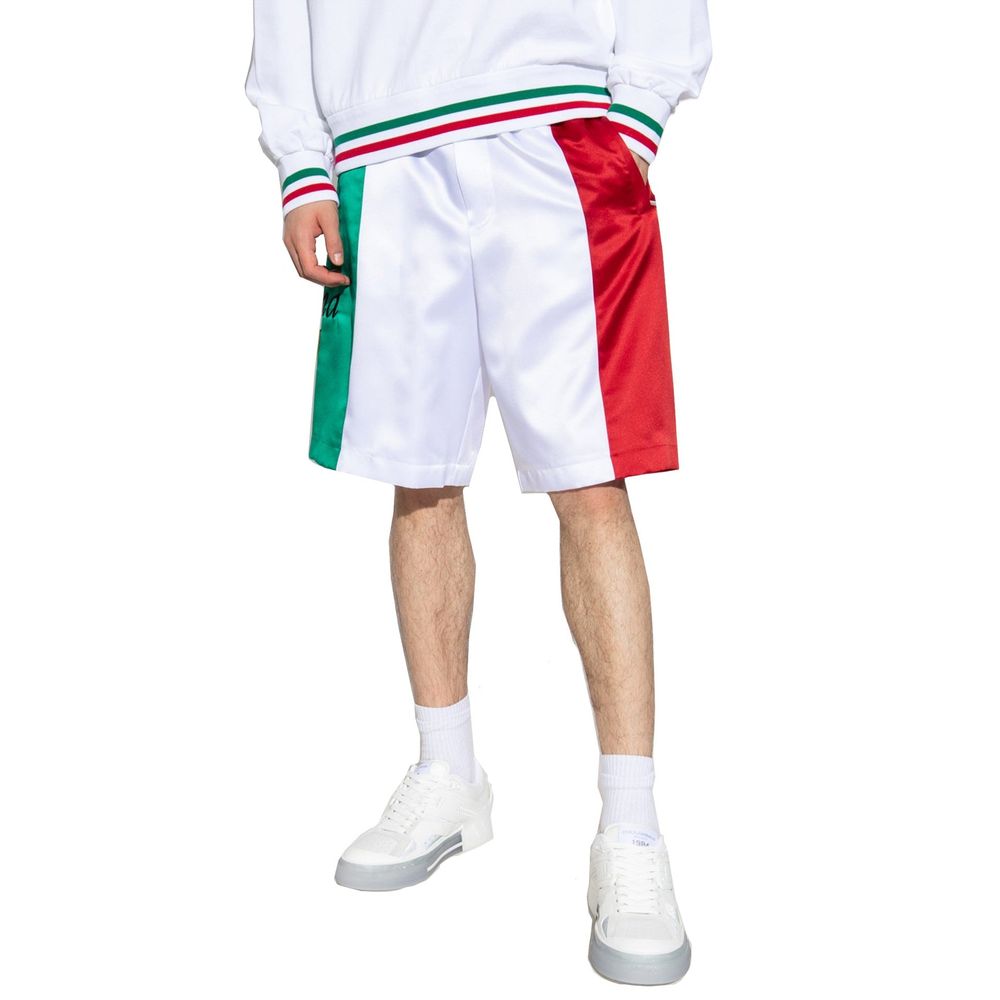 Dolce & Gabbana White Polyester Shorts