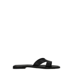 Kenzo Black Leather Slippers Sandals KE-8547162685705-EU35/US5