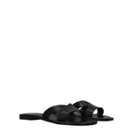 Kenzo Black Leather Slippers Sandals KE-8547162685705-EU35/US5
