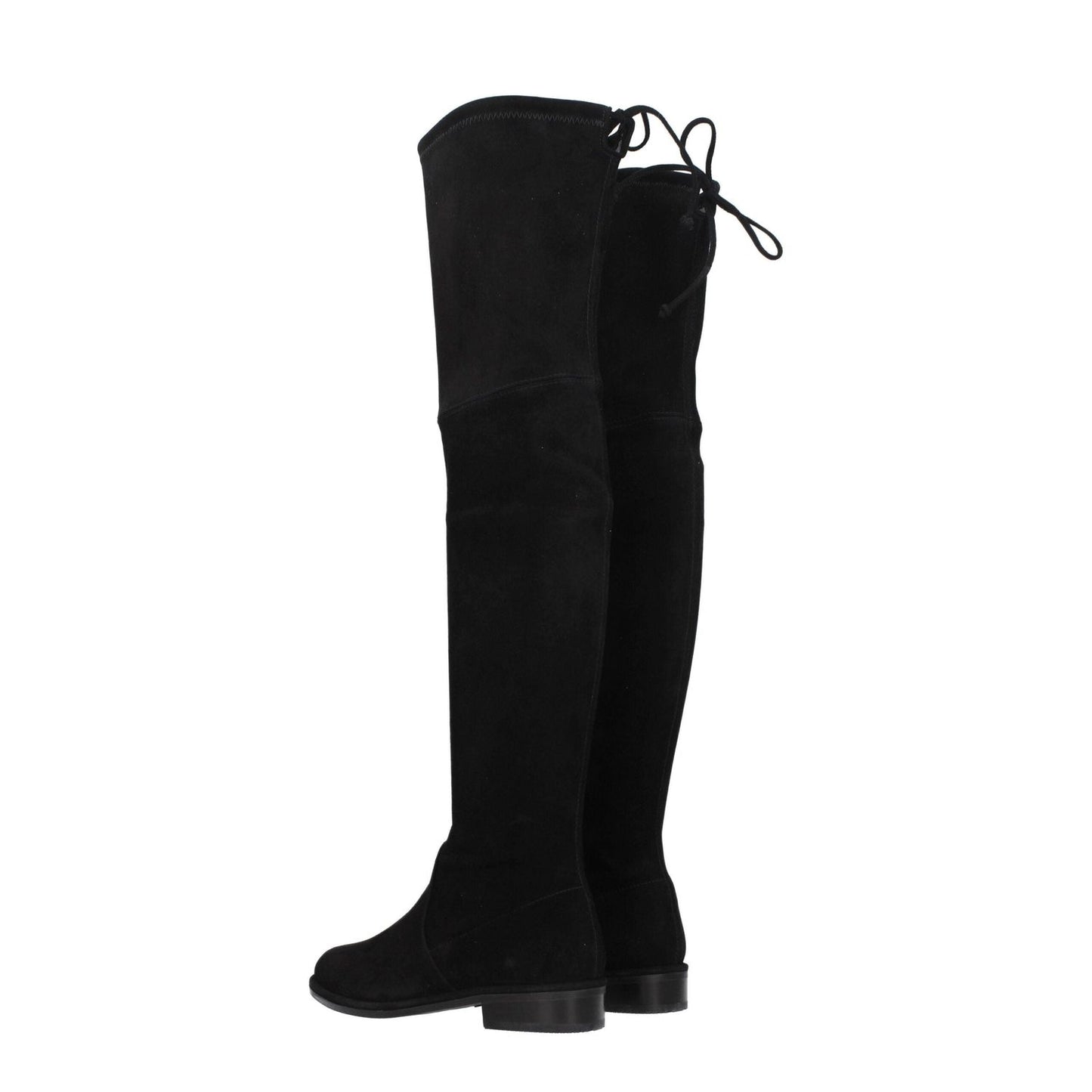 Stuart Weitzman Black Leather Over The Knee ST-8547174973705-EU35/US5