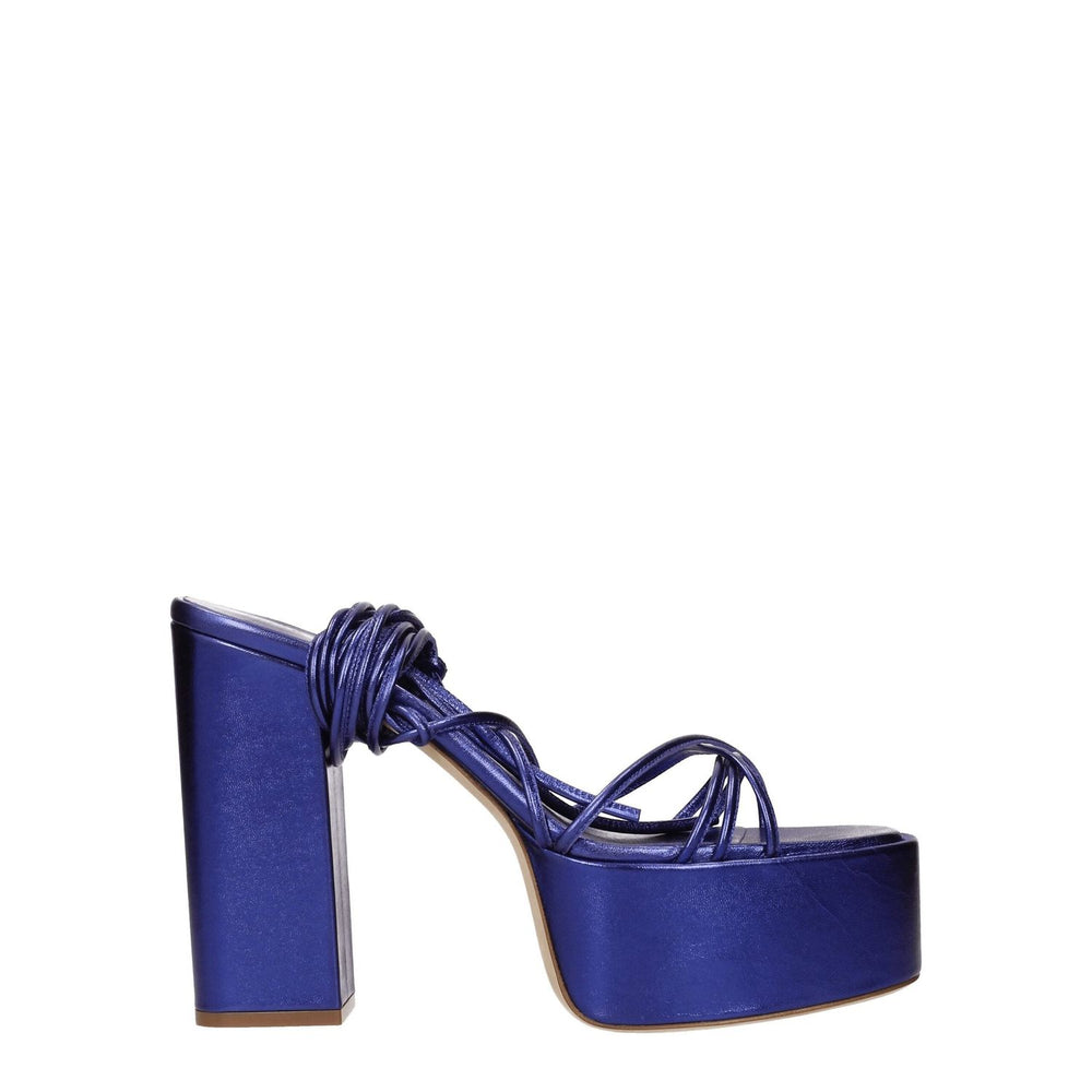Paris Texas Purple Leather Platforms PA-8547196109065-EU40/US10