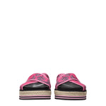 Kenzo Pink Fabric Slippers Sandals KE-8547202138377-EU36/US6