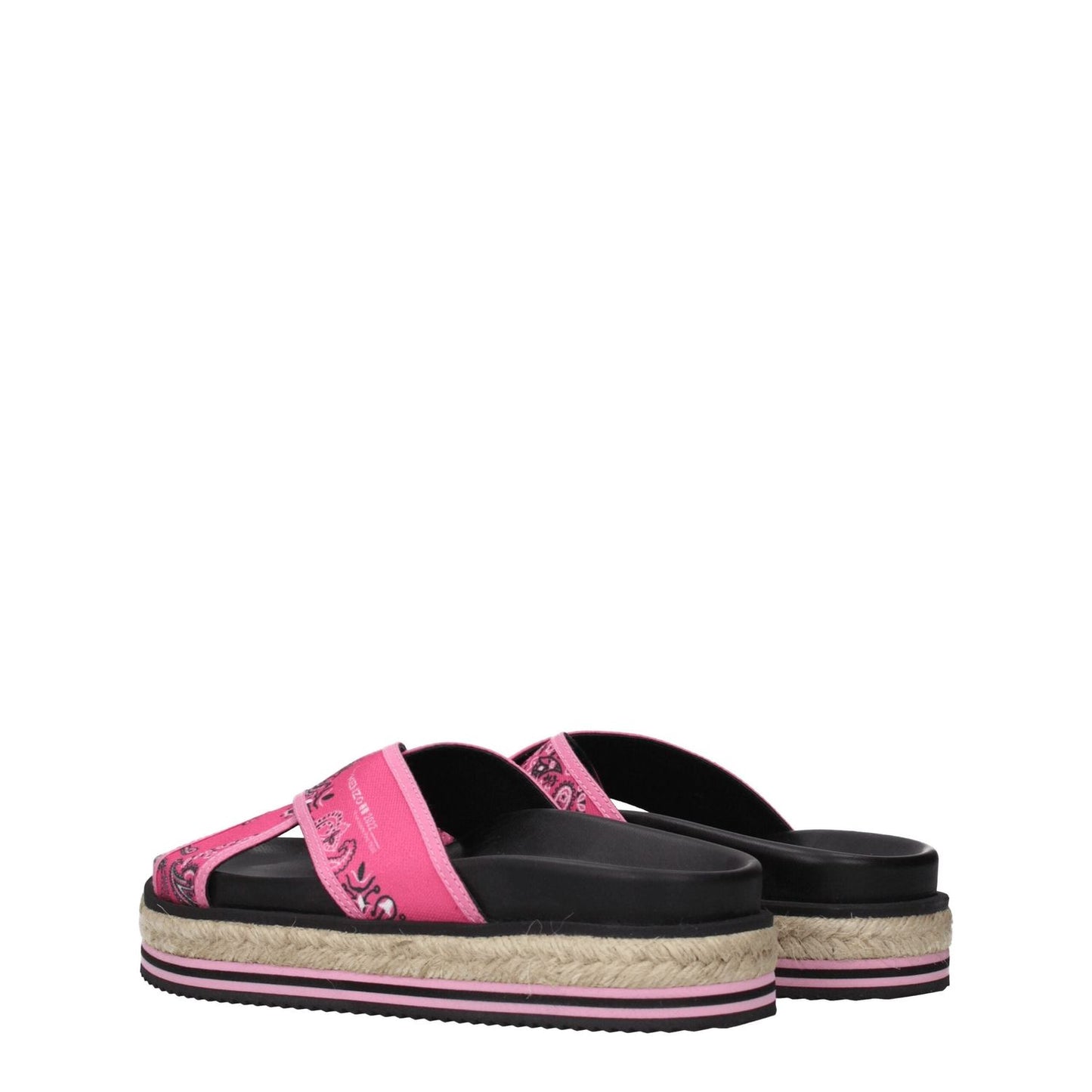 Kenzo Pink Fabric Slippers Sandals KE-8547202138377-EU36/US6