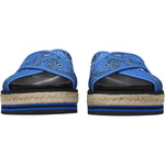 Kenzo Blue Fabric Slippers Sandals KE-8547243426057-EU37/US7