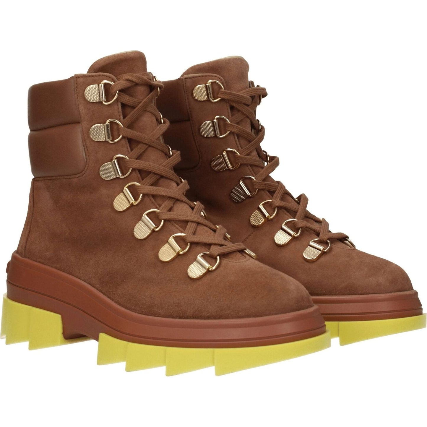 Stuart Weitzman Brown Leather Ankle Boots ST-8547258269961-EU38/US8