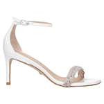 Stuart Weitzman White Leather Stiletto Heels Sandals ST-8547313320201-EU38/US8