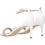 Stuart Weitzman White Leather Stiletto Heels Sandals ST-8547313320201-EU38/US8