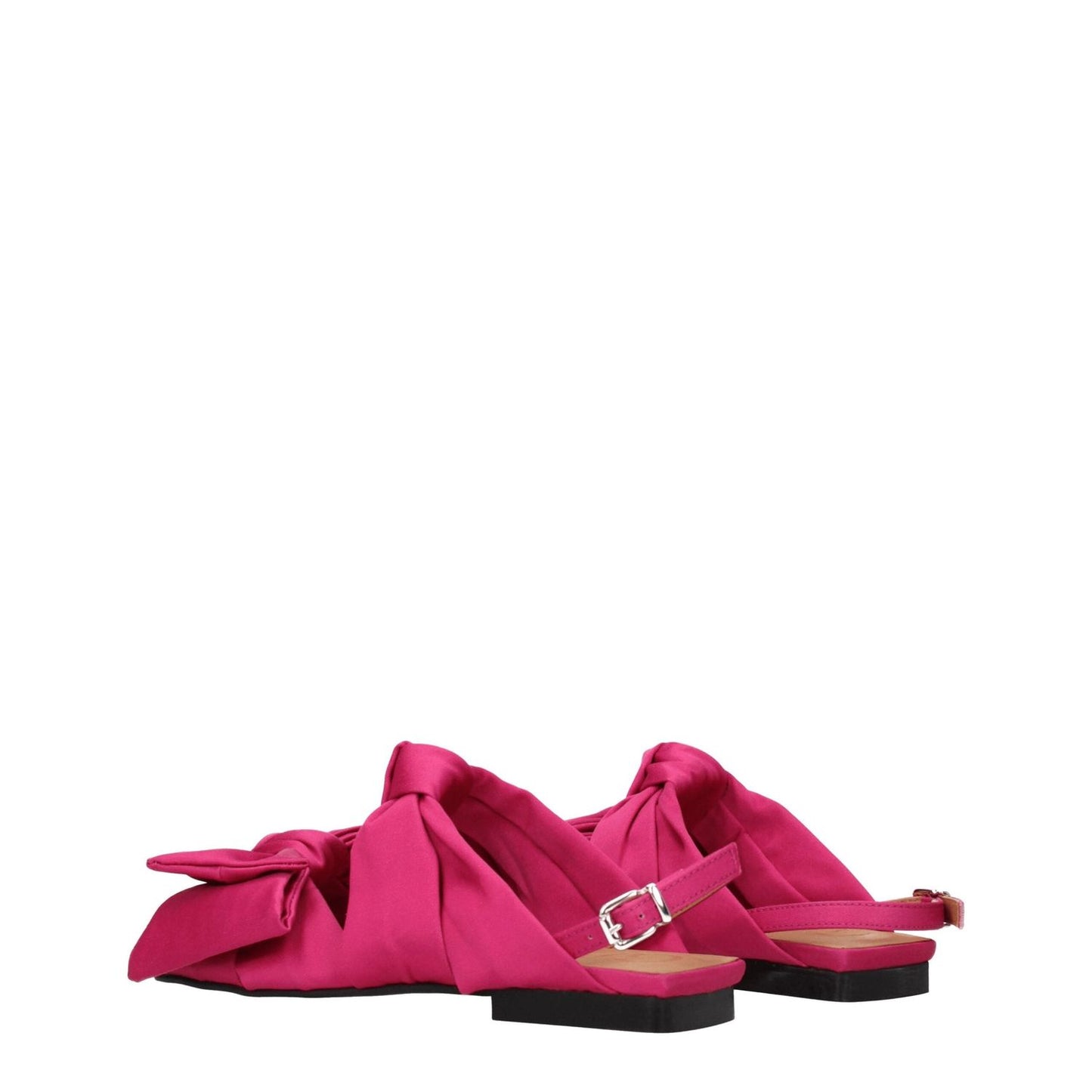 Ganni Pink Fabric Flat Sandals GA-8547314598153-EU35/US5