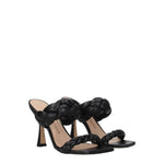 Stuart Weitzman Black Leather Stiletto Heels Sandals ST-8547354181897-EU37/US7
