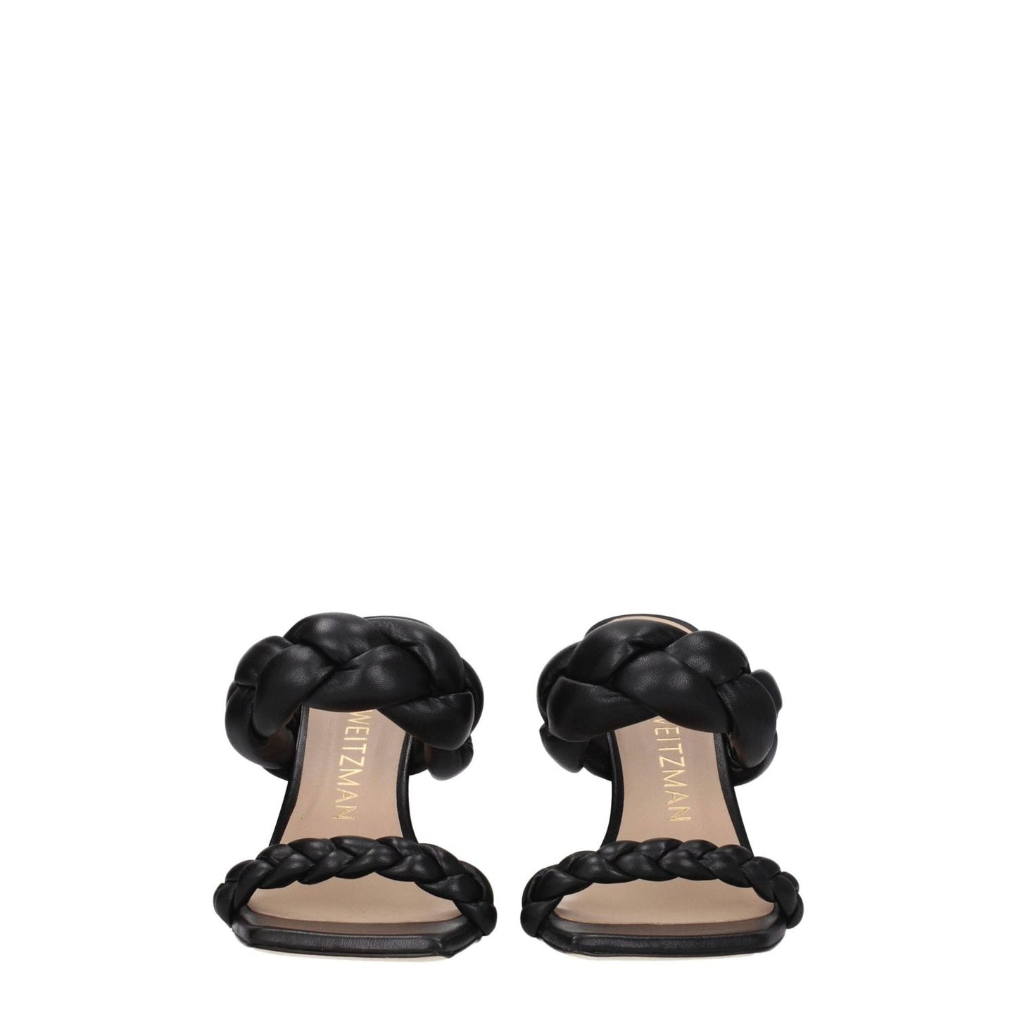 Stuart Weitzman Black Leather Stiletto Heels Sandals ST-8547354181897-EU37/US7