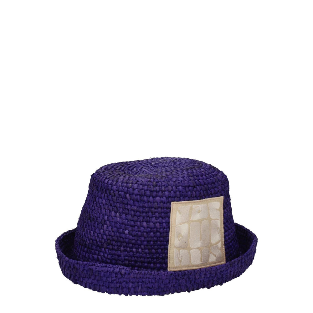 Jacquemus Purple Raffia Hats JA-8547396354313-56 CM|XS