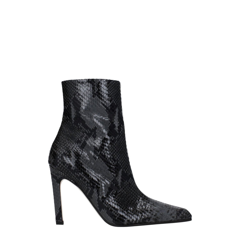 Paris Texas Gray Leather Ankle Boots PA-8547457466633-EU37/US7