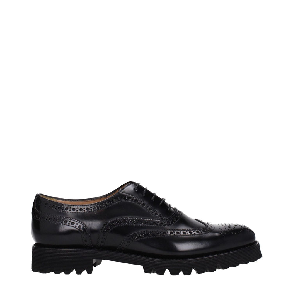 Church's Black Leather Oxfords And Derbies CH-8597882208521-EU40/US10