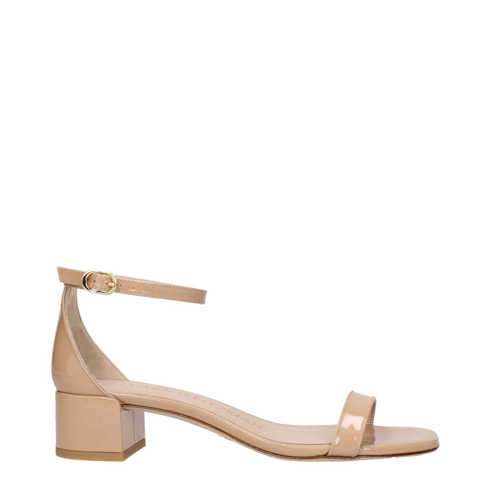 Stuart Weitzman Pink Leather Flat Sandals ST-9250405384457-EU36/US6