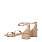 Stuart Weitzman Pink Leather Flat Sandals ST-9250405384457-EU36/US6