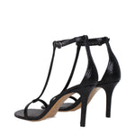 Isabel Marant Black Leather Stiletto Heels Sandals IS-9256150171913-EU41/US11