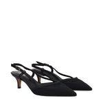 Isabel Marant Black Fabric Mid Heel Pumps IS-9256160493833-EU36/US6