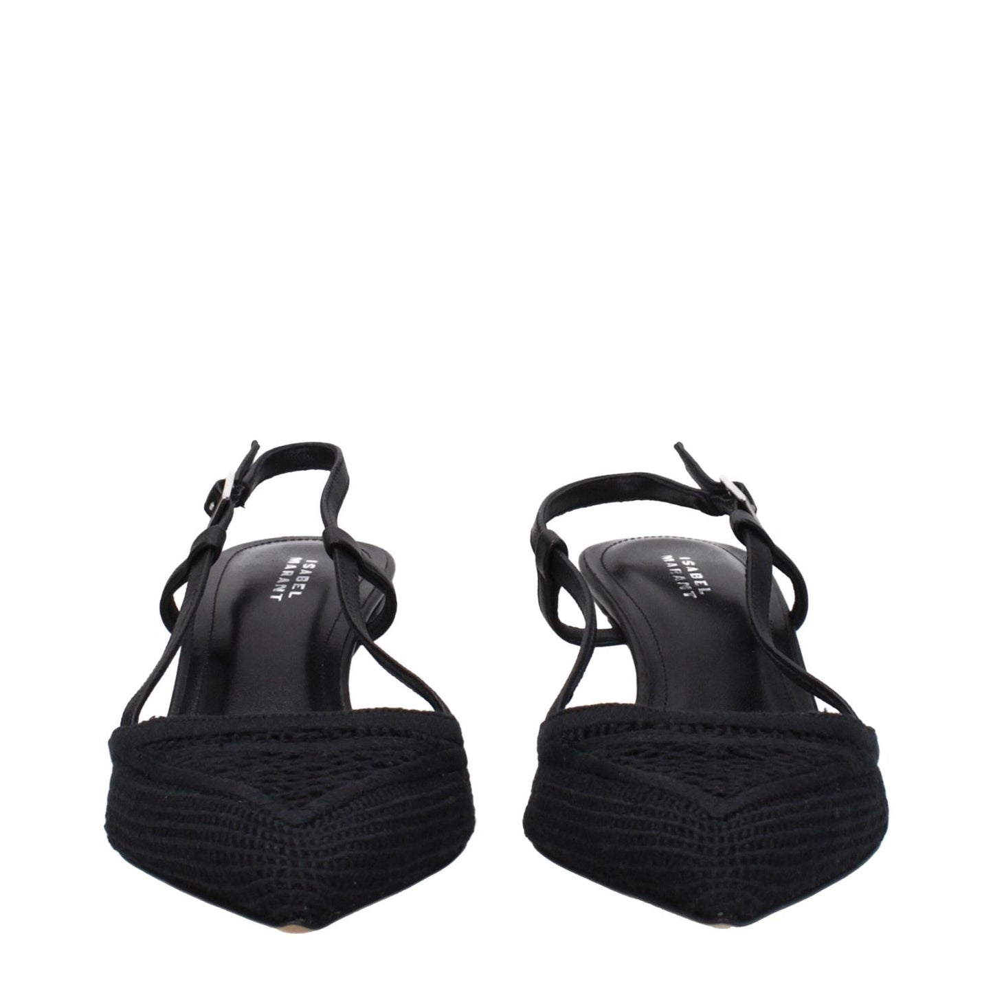 Isabel Marant Black Fabric Mid Heel Pumps IS-9256160493833-EU36/US6