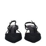 Isabel Marant Black Fabric Mid Heel Pumps IS-9256160493833-EU36/US6