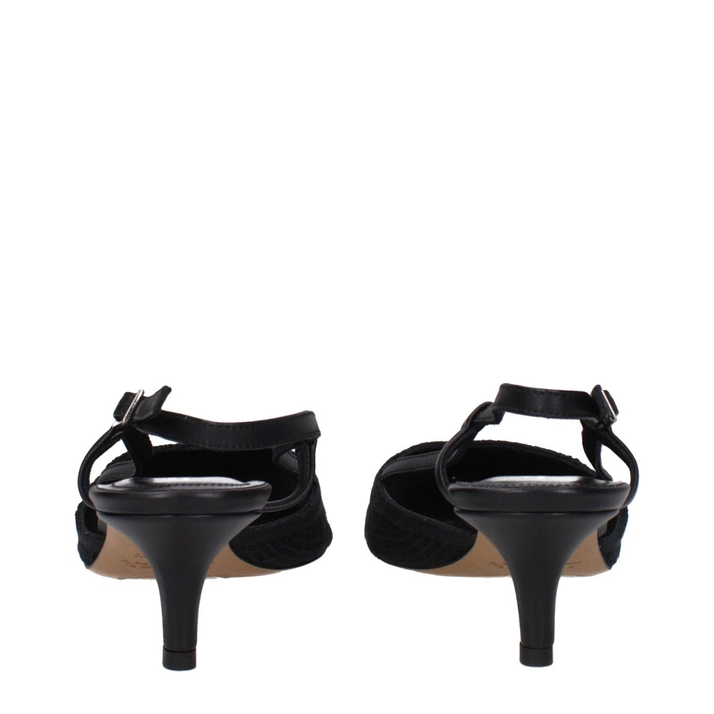 Isabel Marant Black Fabric Mid Heel Pumps IS-9256160493833-EU36/US6