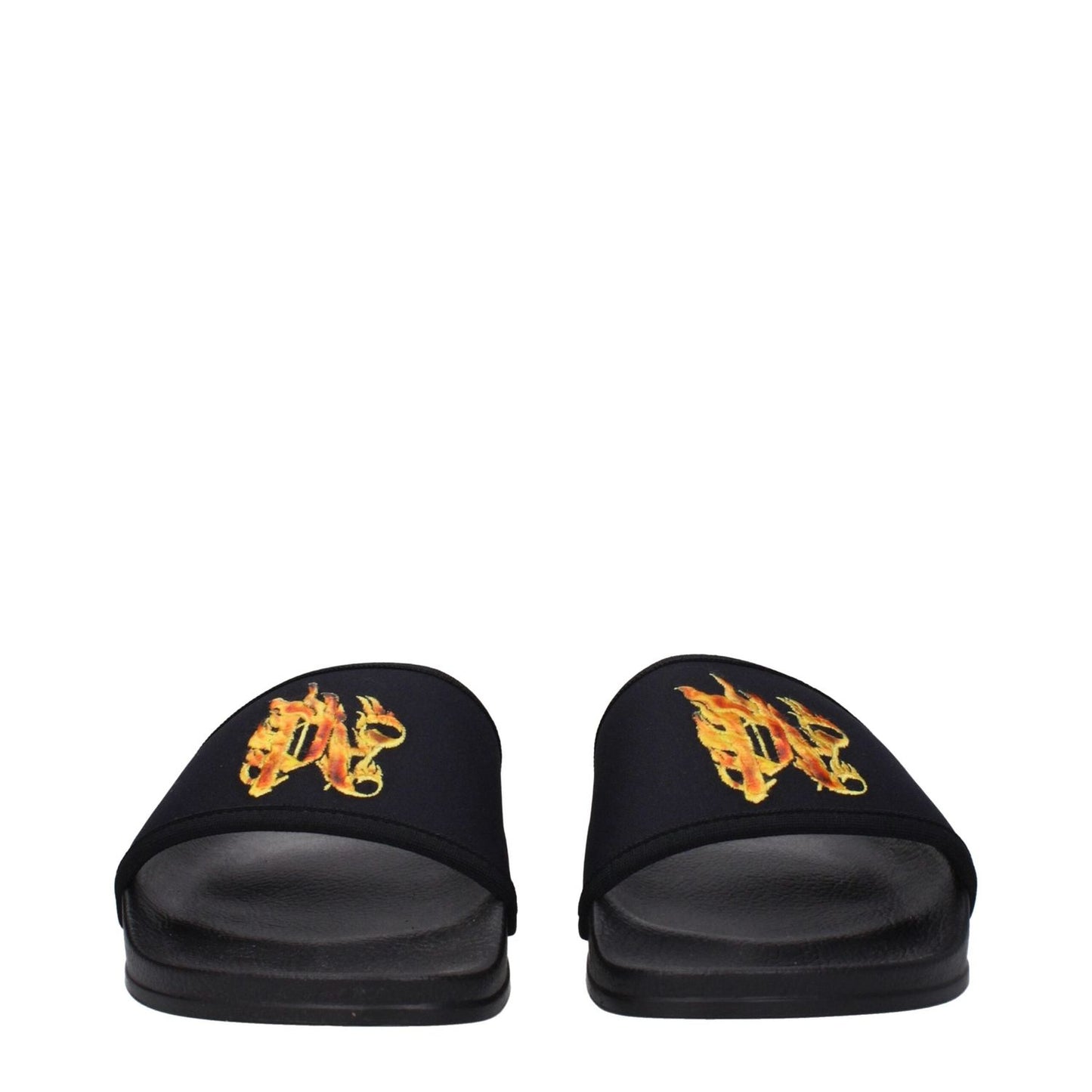Palm Angels Black Fabric Slippers Sandals PA-9256325480713-EU40/US7