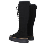 Max Mara Black Fabric Lace-Up Boots MA-9263852290313-EU36/US6