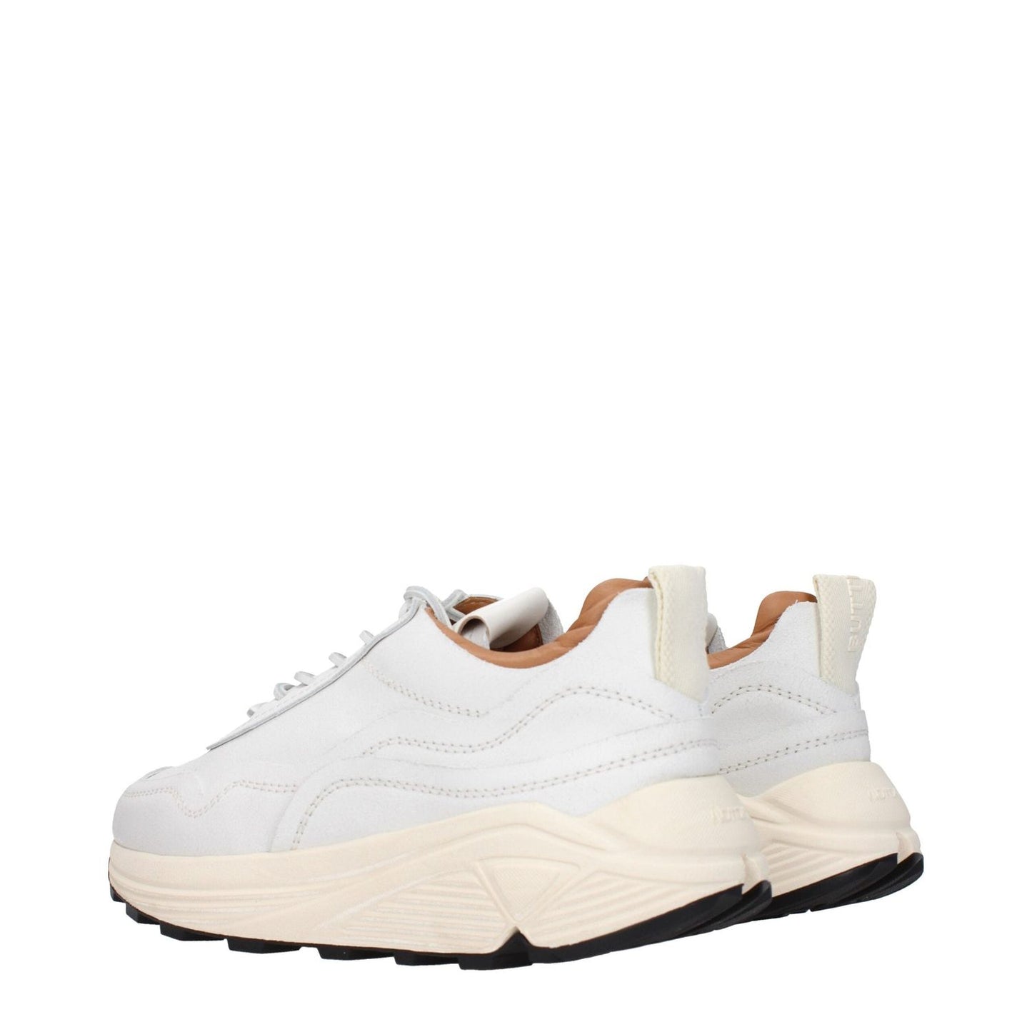 Buttero White Leather Chunky Sneakers BU-9288756592905-EU39/US6