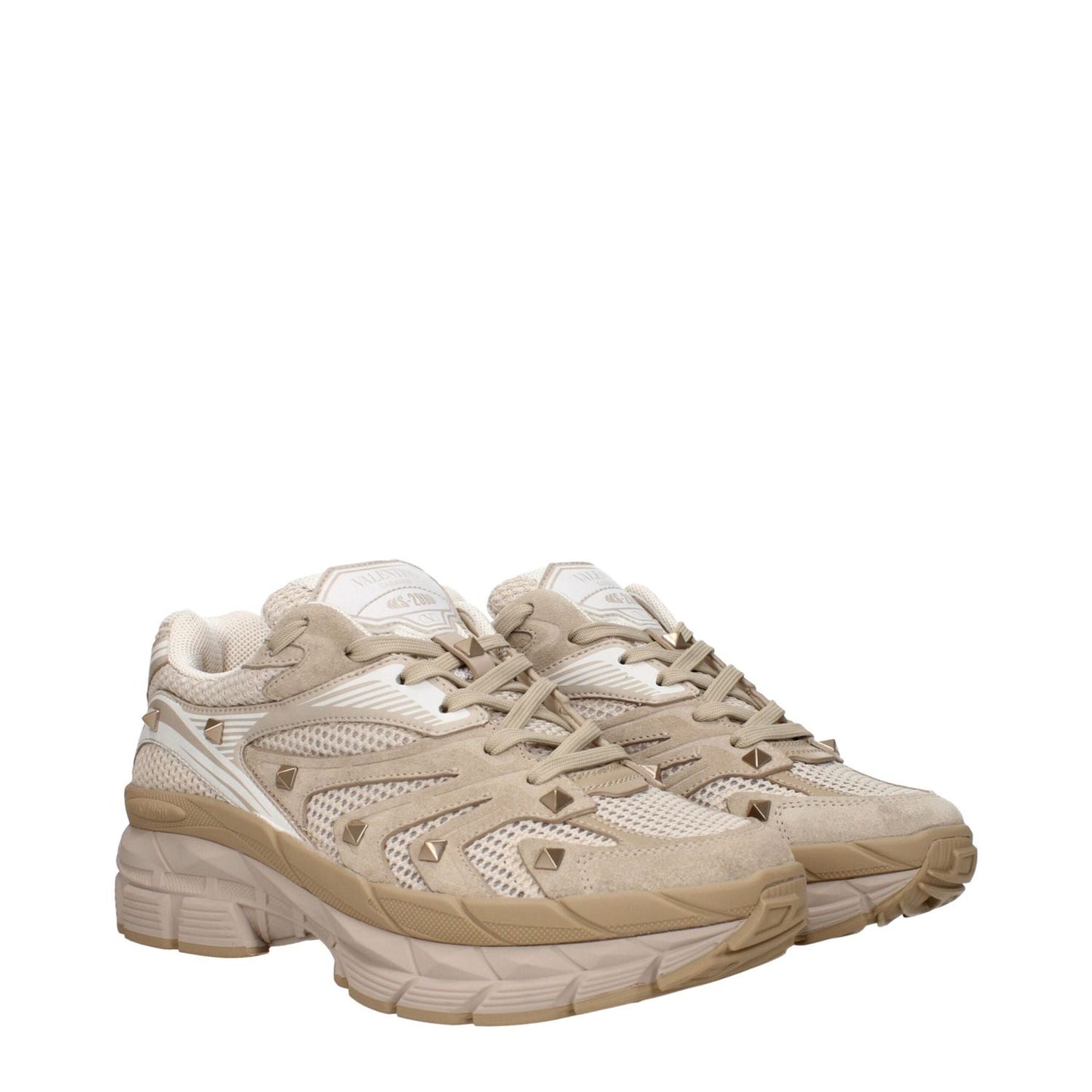 Valentino Garavani Beige Fabric Low Tops VA-9293500219657-EU40/US7