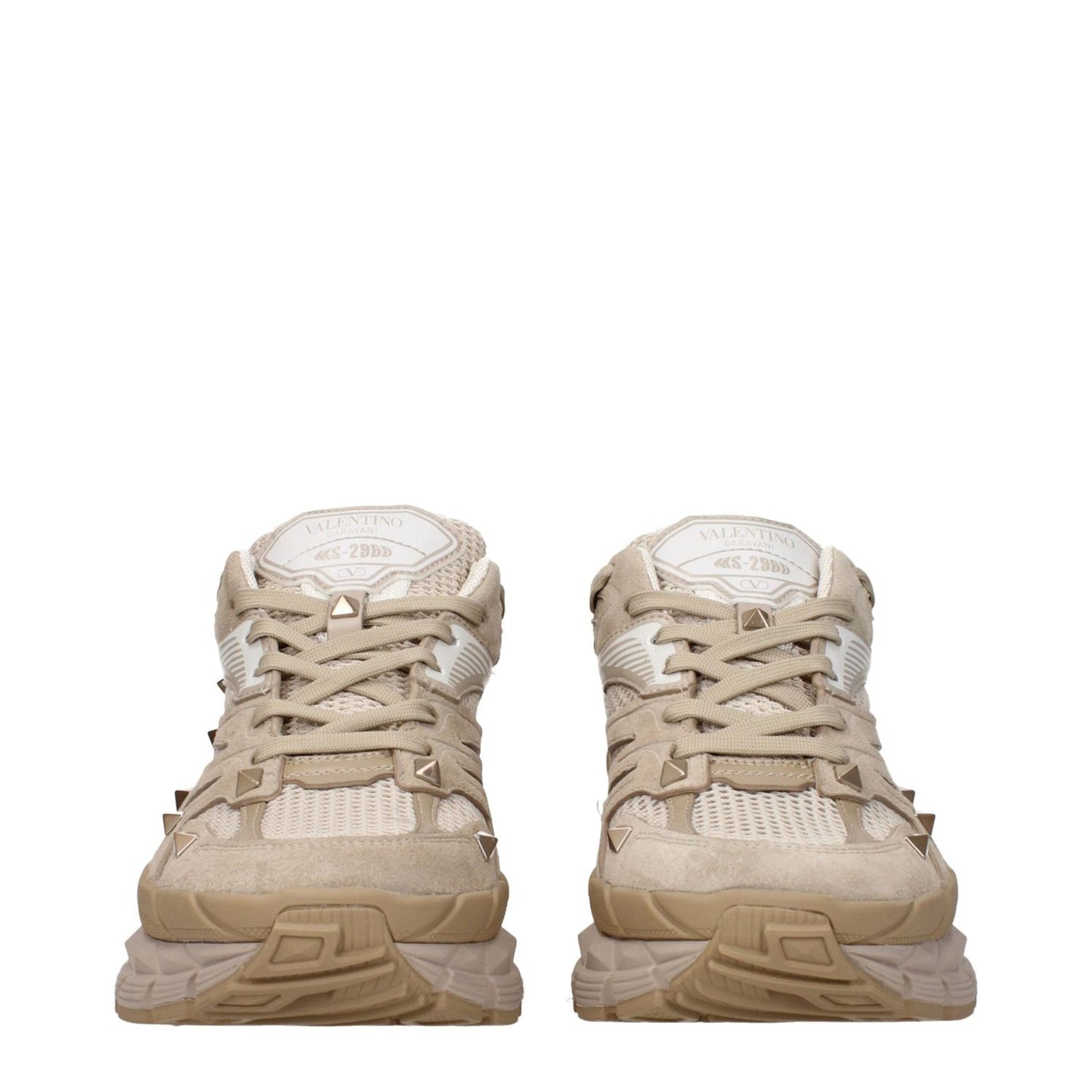 Valentino Garavani Beige Fabric Low Tops VA-9293500219657-EU40/US7