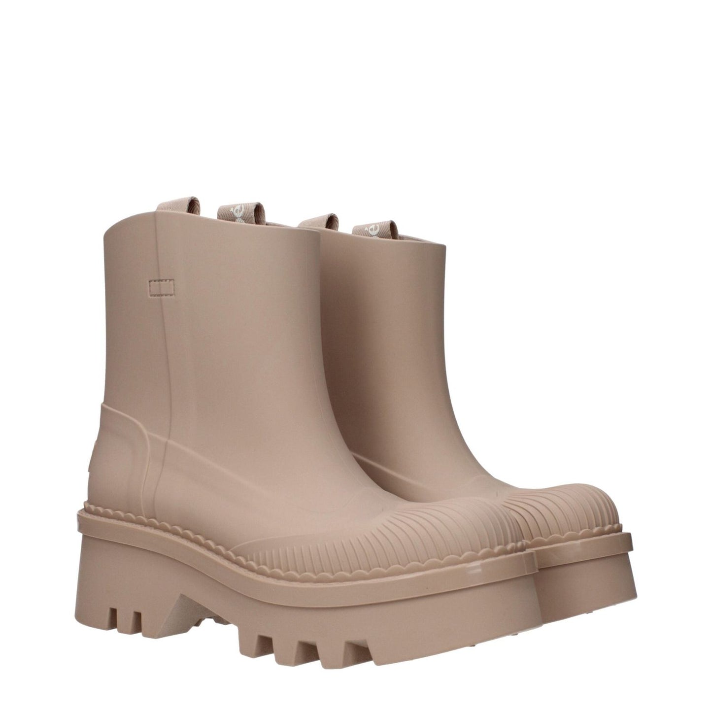 Chloé Pink Cotton Ankle Boots CH-9492840186121-EU37/US7