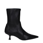 Stuart Weitzman Black Leather Ankle Boots ST-10013699506441-EU37.5/US7.5