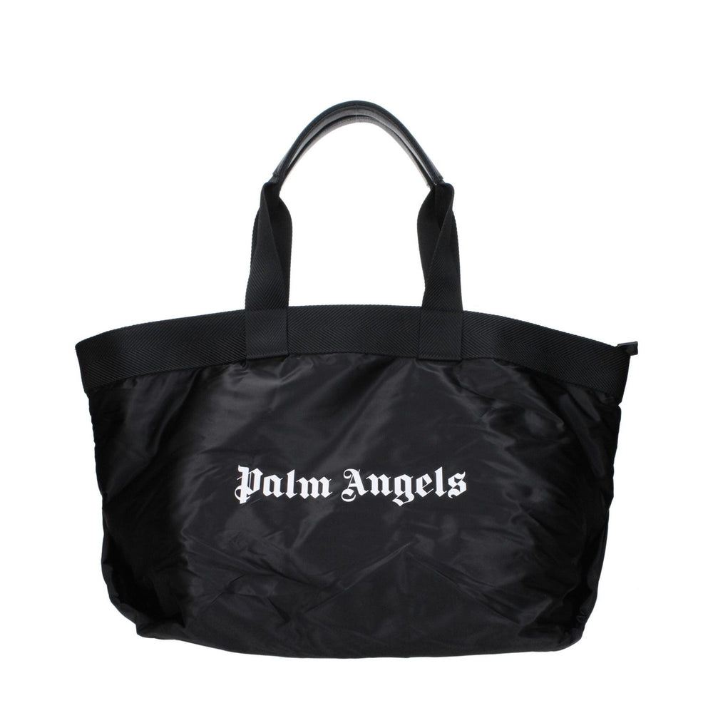 Palm Angels Black Fabric Shoulder Bags PA15186207047945BT