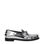 Versace Gray Leather Slip-On Loafers VE-15201548763401-EU35/US5