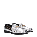 Versace Gray Leather Slip-On Loafers VE-15201548763401-EU35/US5