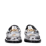 Versace Gray Leather Slip-On Loafers VE-15201548763401-EU35/US5