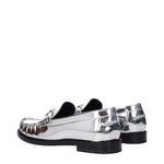 Versace Gray Leather Slip-On Loafers VE-15201548763401-EU35/US5