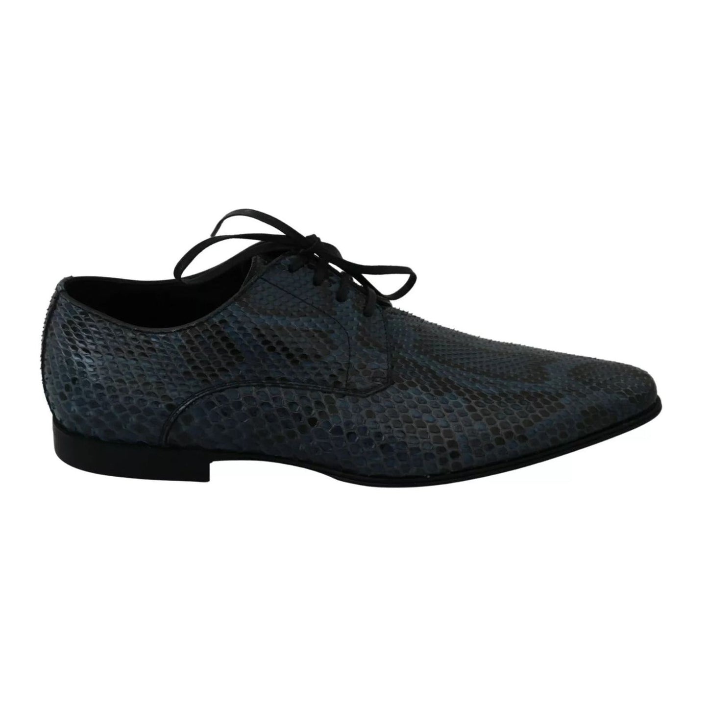 Dolce & Gabbana Blue Python Leather Snakeskin Shoes