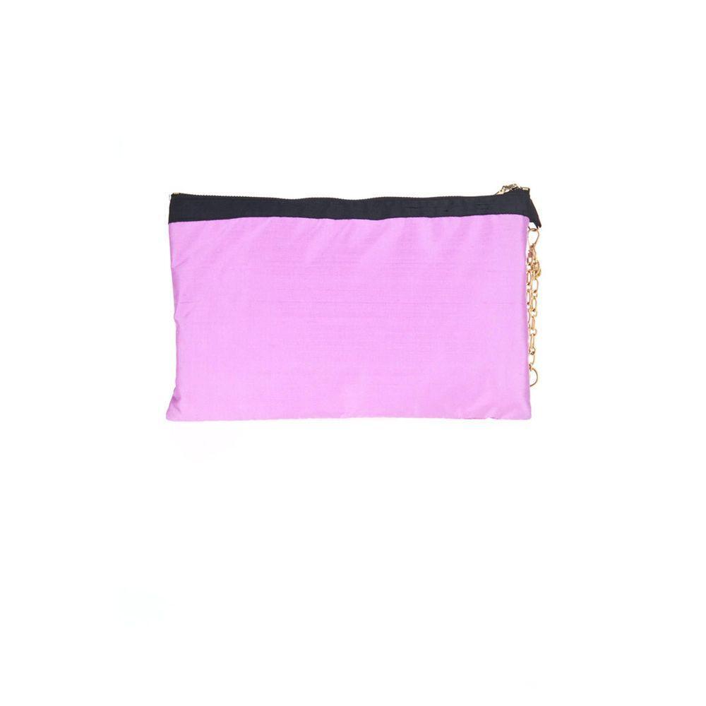 Patrizia Pepe Purple Silk Handbag PA-7612