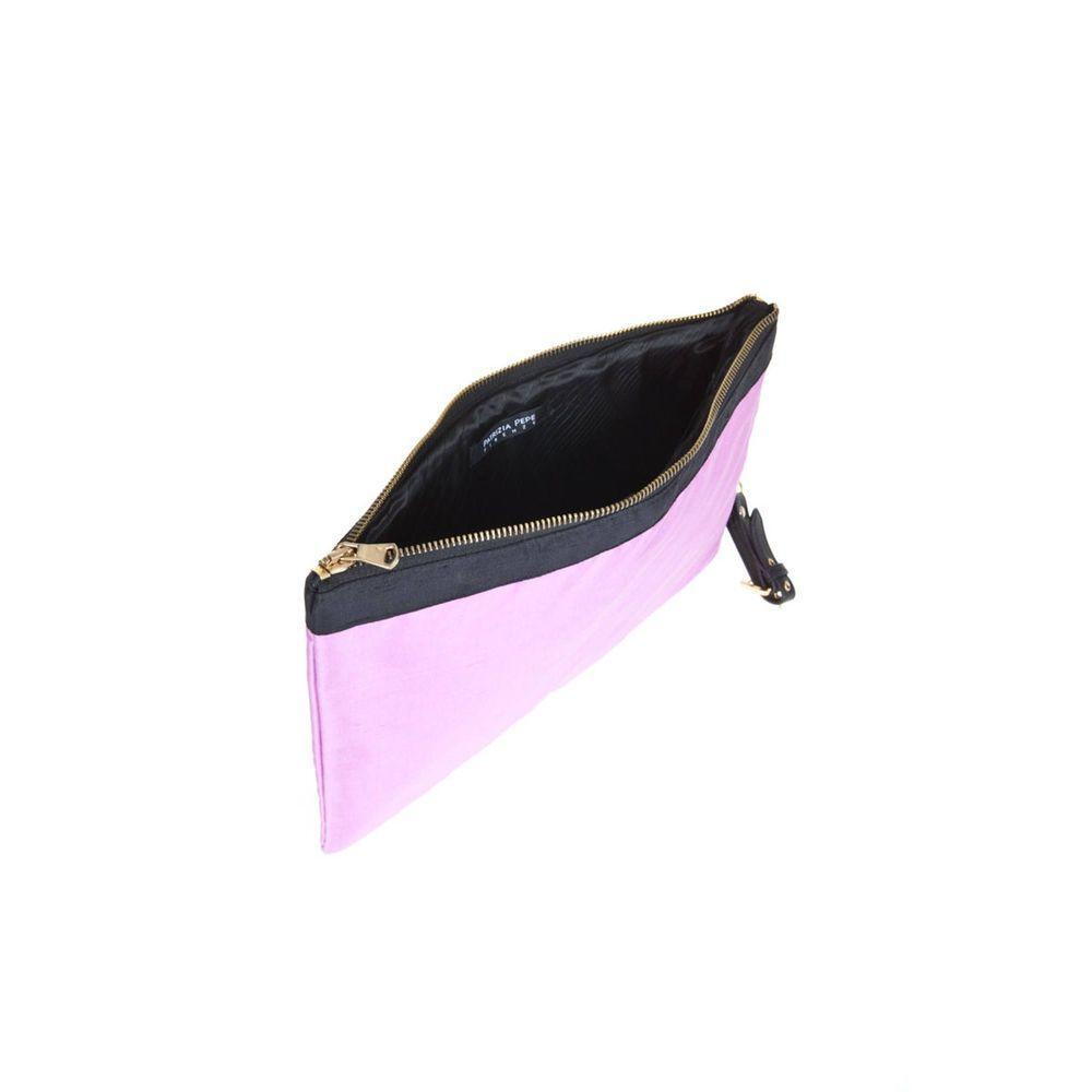 Patrizia Pepe Purple Silk Handbag PA-7612