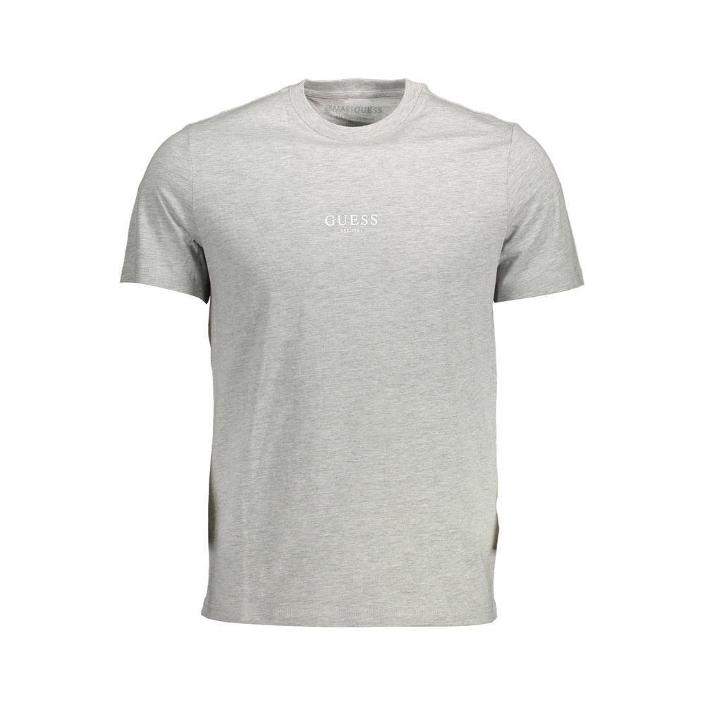 Guess Jeans Gray Cotton Men T-Shirt
