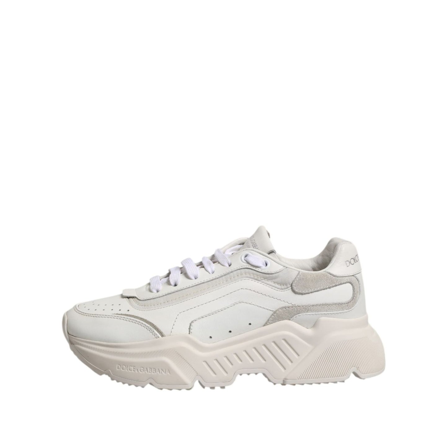 Dolce & Gabbana White Daymaster Low Top Sneakers Shoes LA12736-37.5