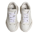 Dolce & Gabbana White Daymaster Low Top Sneakers Shoes LA12737-36.5