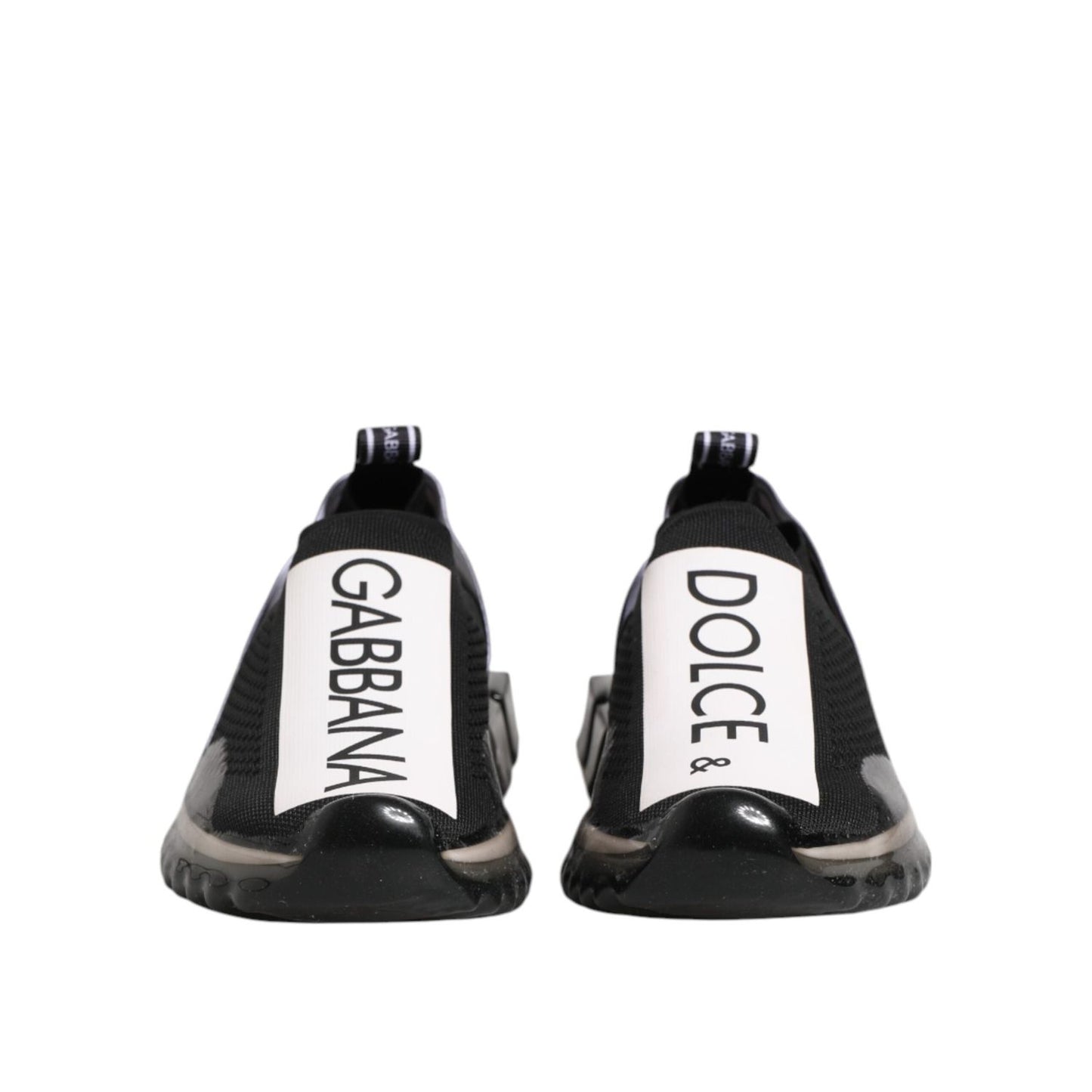 Dolce & Gabbana Black Sorrento Slip On Low Top Sneakers Shoes LA12774-37