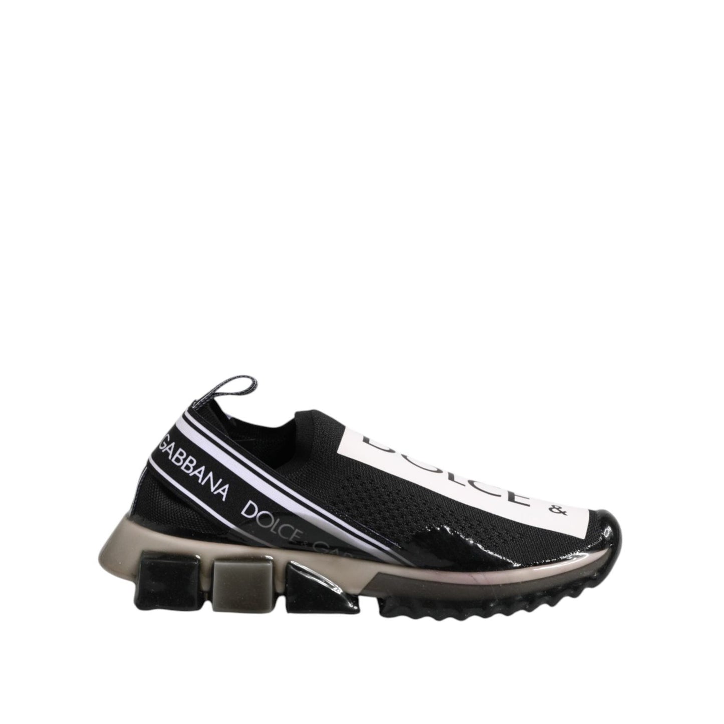 Dolce & Gabbana Black Sorrento Slip On Low Top Sneakers Shoes LA12774-37