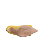 Valentino Yellow Patent Leather PVC Bow Heels Pumps Shoes LA9564-40