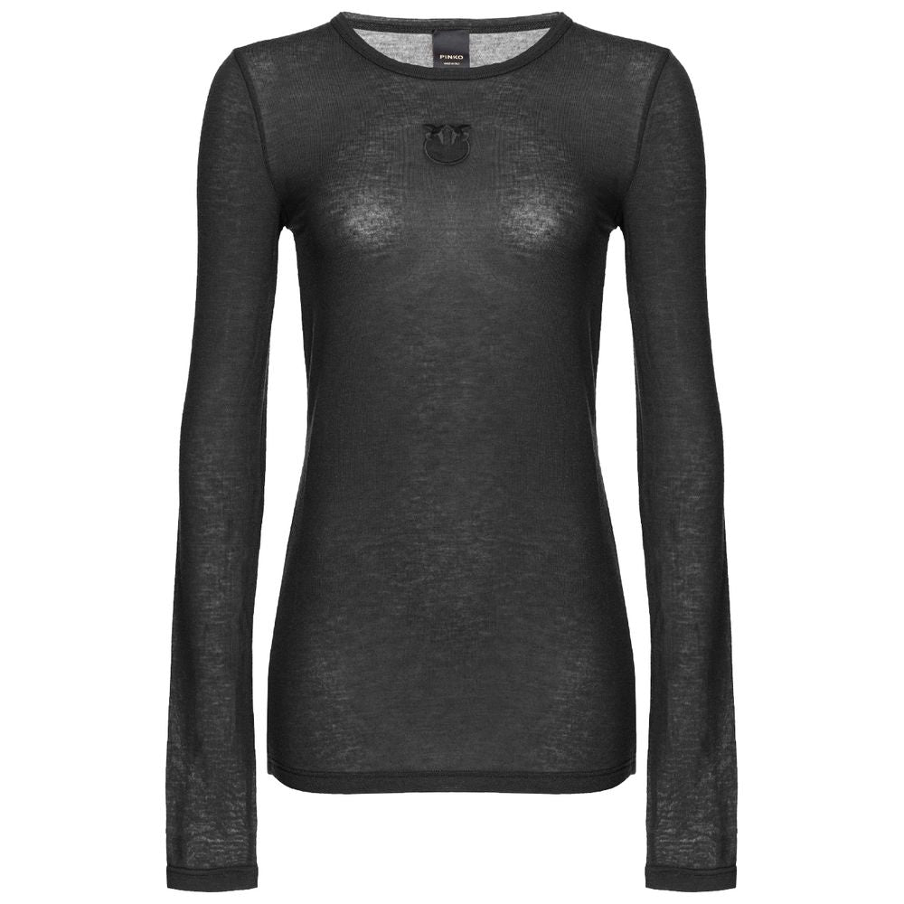 PINKO Black Viscose Sweater PI-15788-XS
